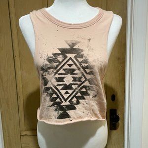 Light Pink Cut Off Crop Top